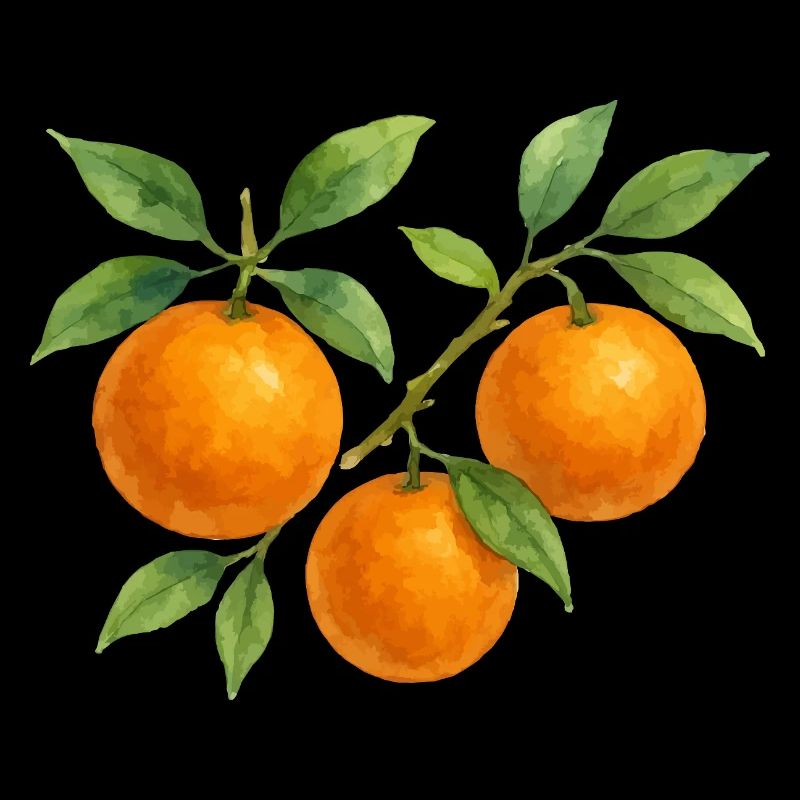 Fruity orange branch