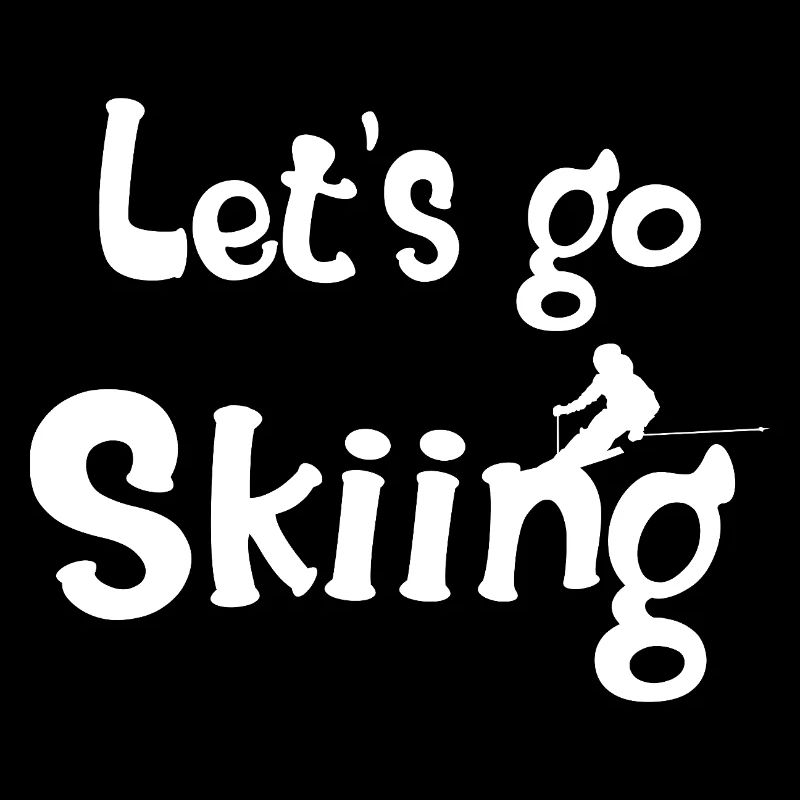 Bold ski lover