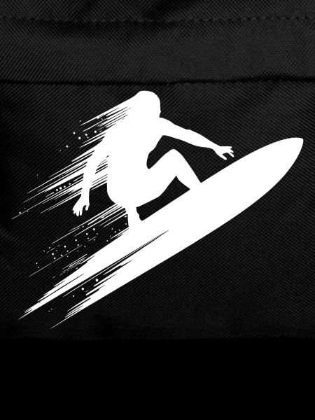 Energetic Surfer Illustration Surfing