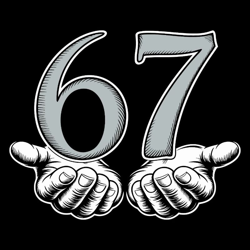 Funny 67 Meme Hands Gen Alpha Humor
