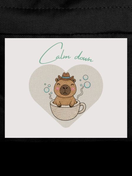 Hamster chills in teacup