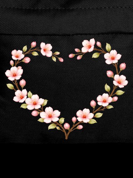 Heart of Cherry Blossoms Spring Motif