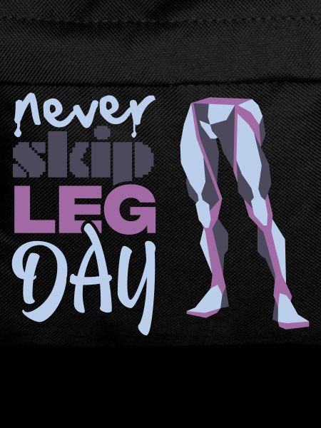 Never Skid Leg Day Graphic