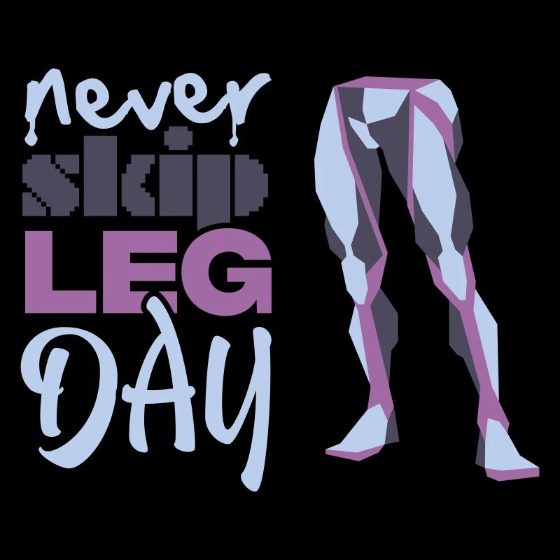 Never Skid Leg Day Grafik