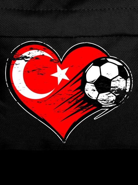 Turkey flag football with heart used