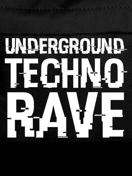 Underground Techno Rave-Schriftart