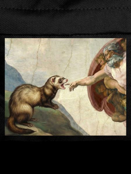 Ferret Beats God's Hand Ferret Meme