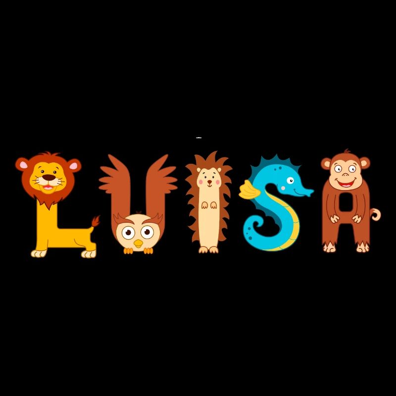 Luisa Name from animal letters