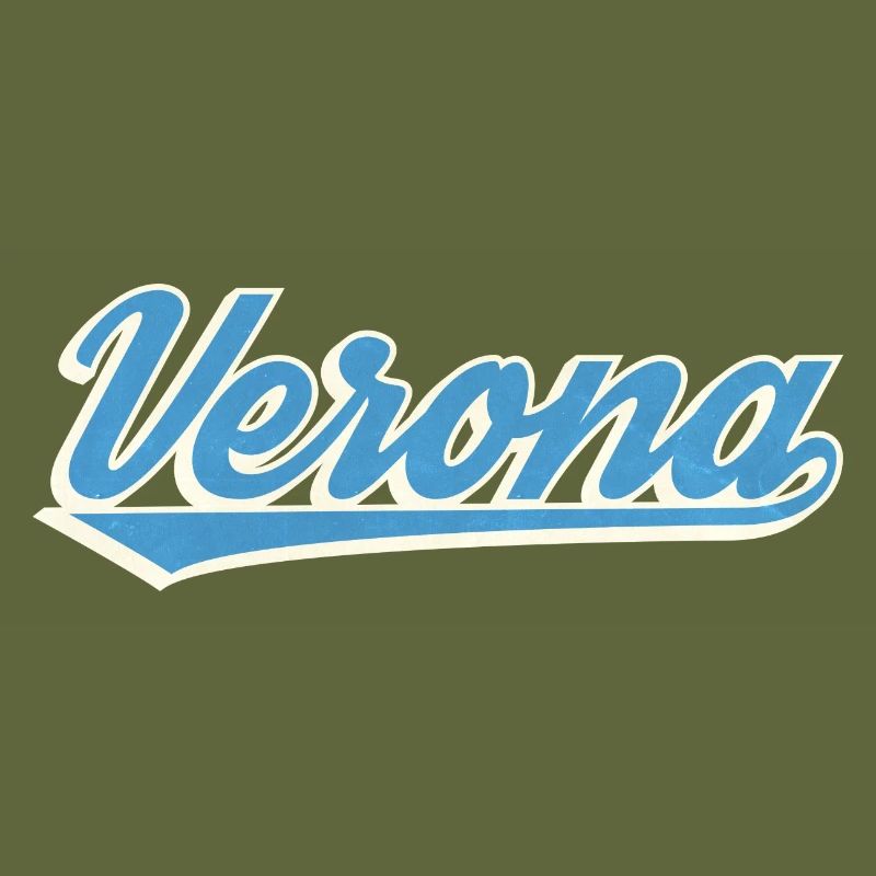 Verona Blau Script Logo