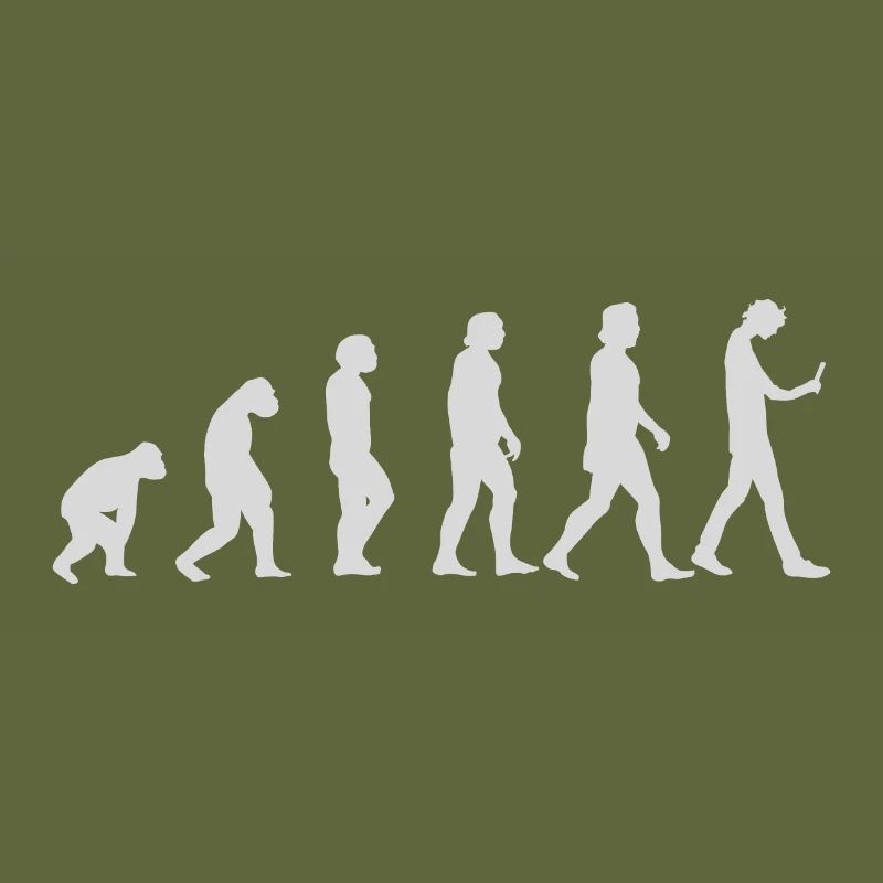 Human evolution to phone addiction