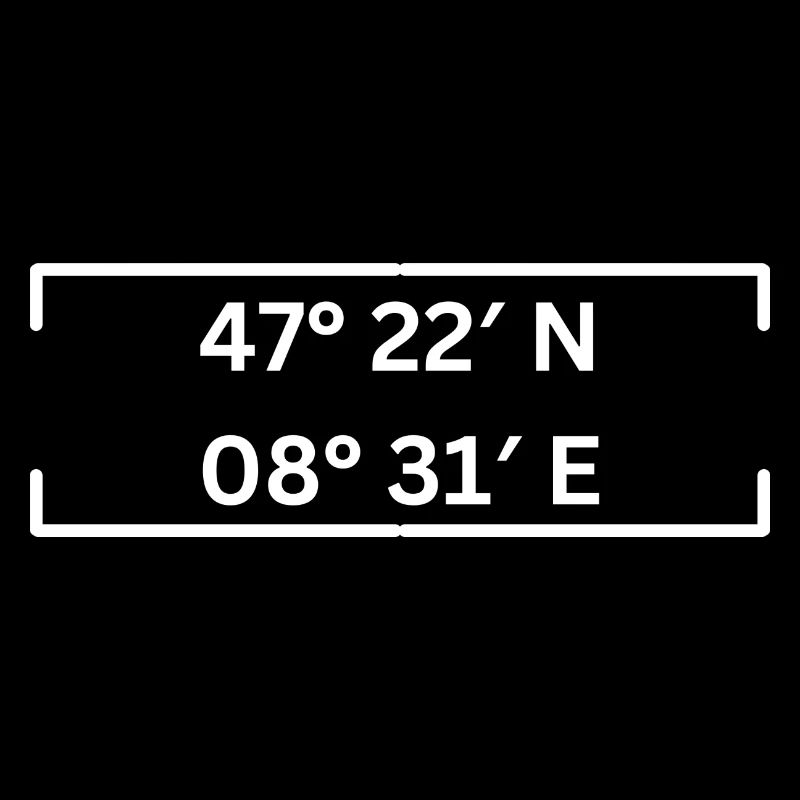 Coordinates Kreis 4 Zurich Minimalist