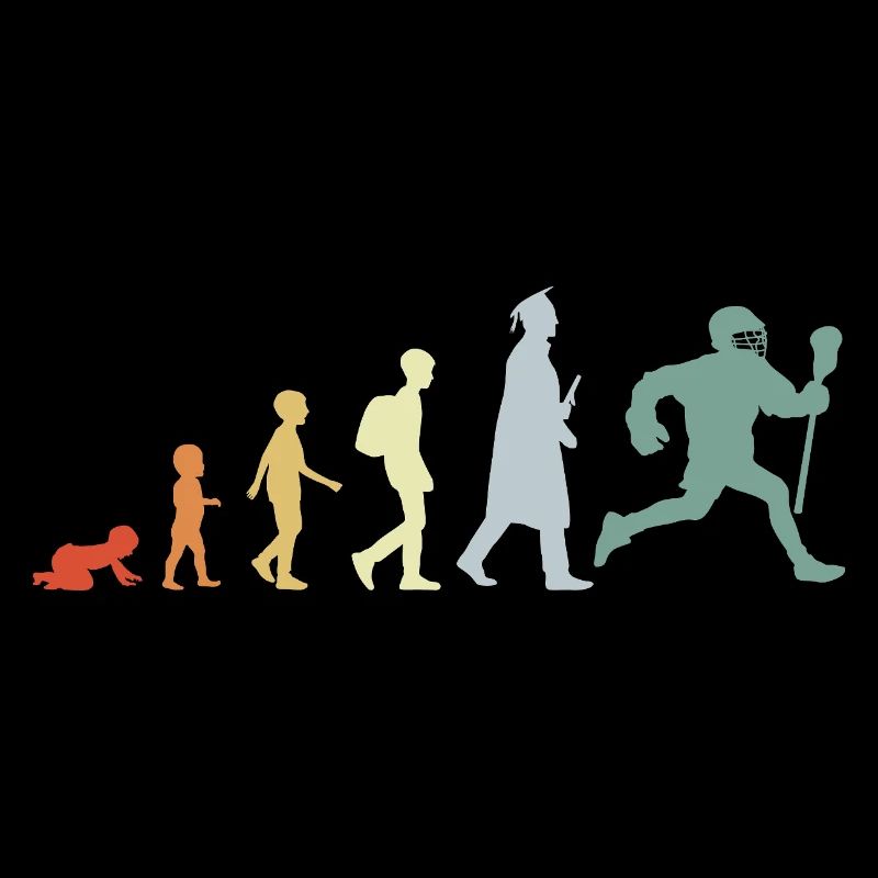 Evolution eines Lacrosse Spielers