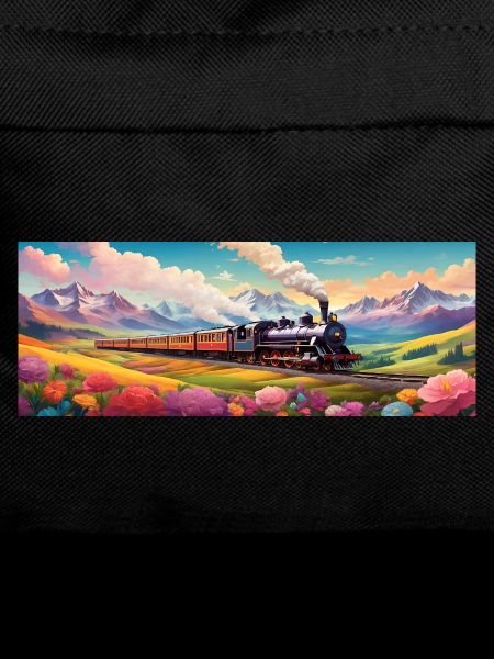 Nostalgic Railway Train with Steam Locomotive