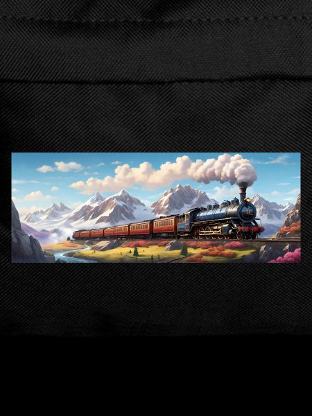 Nostalgic Railway Train with Steam Locomotive