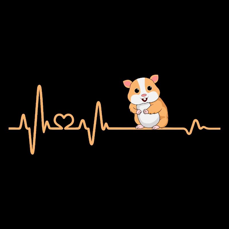 Hamster Herzschlag Hamster Geschenk Geschenkidee