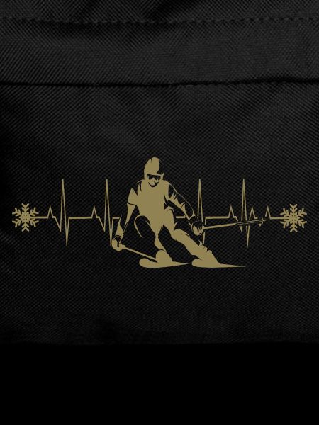 Skier Silhouette Winter Minimalist