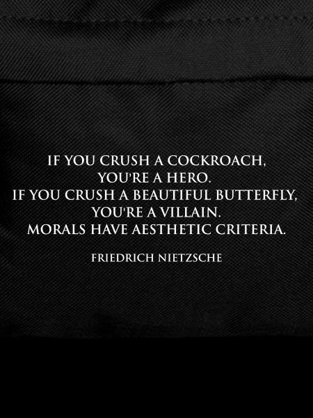 Aesthetic Morals: Nietzsche Quote gift