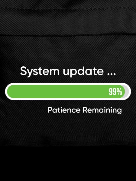 System-Update 99% verbleibende Geduld