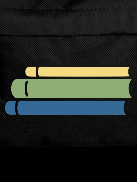 Bücherstapel Bunt Flat Design