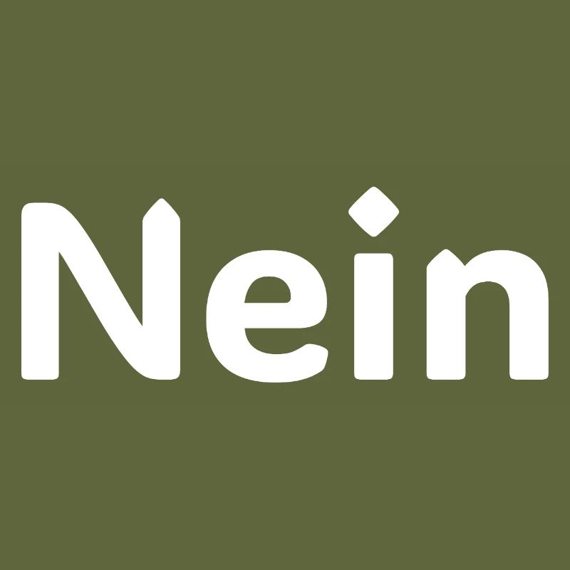 Nein – Lustiger Deutscher Statement Spruch Shirt