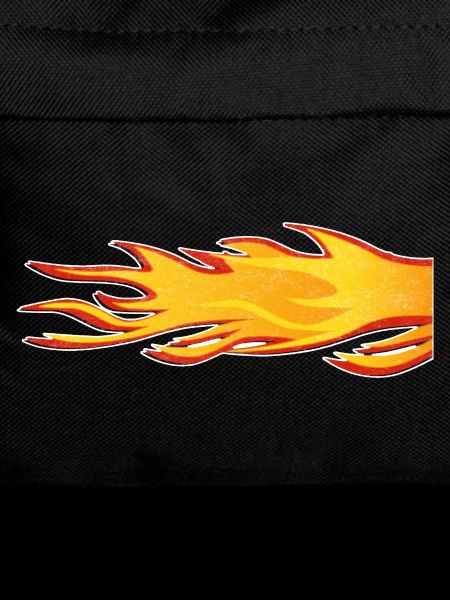 Flame Burning Tail Exhaust