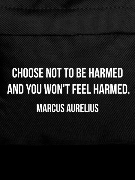Marcus-Aurelius-Zitat: Nicht zu Schaden