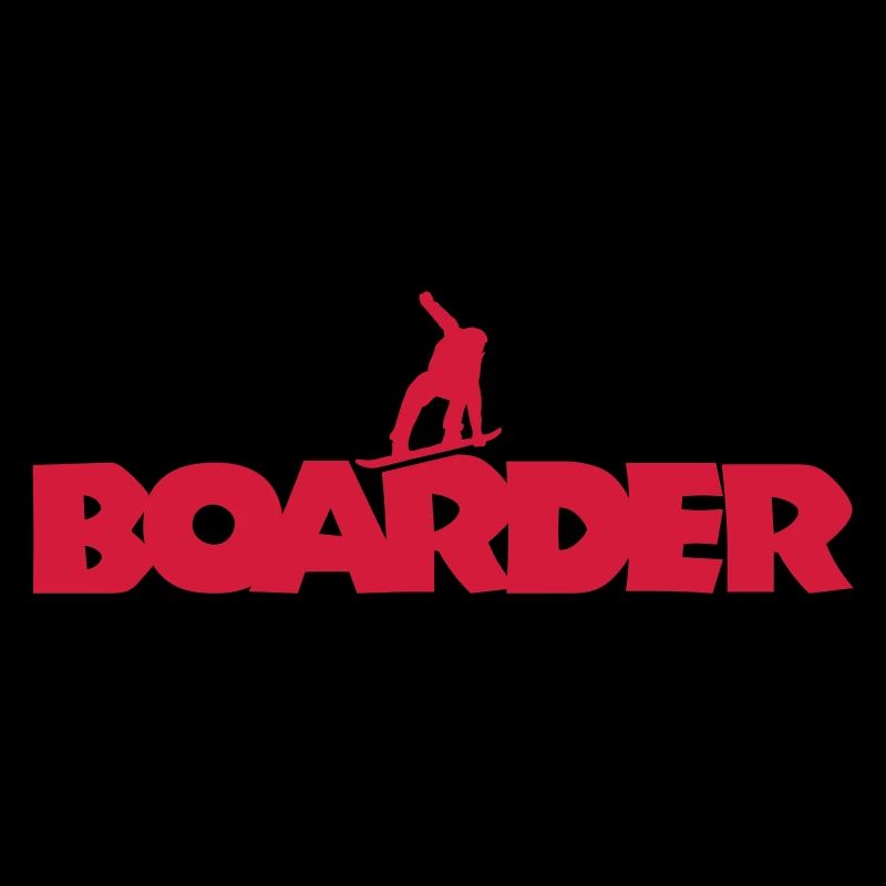 Boarder (Rot) Snowboard Snowboarder