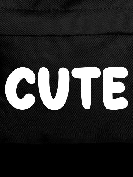 cute title with puffy Font