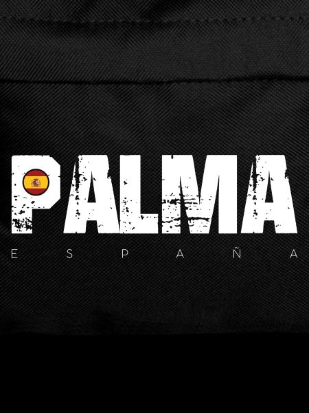 Palma Distressed Text with Spain Flag