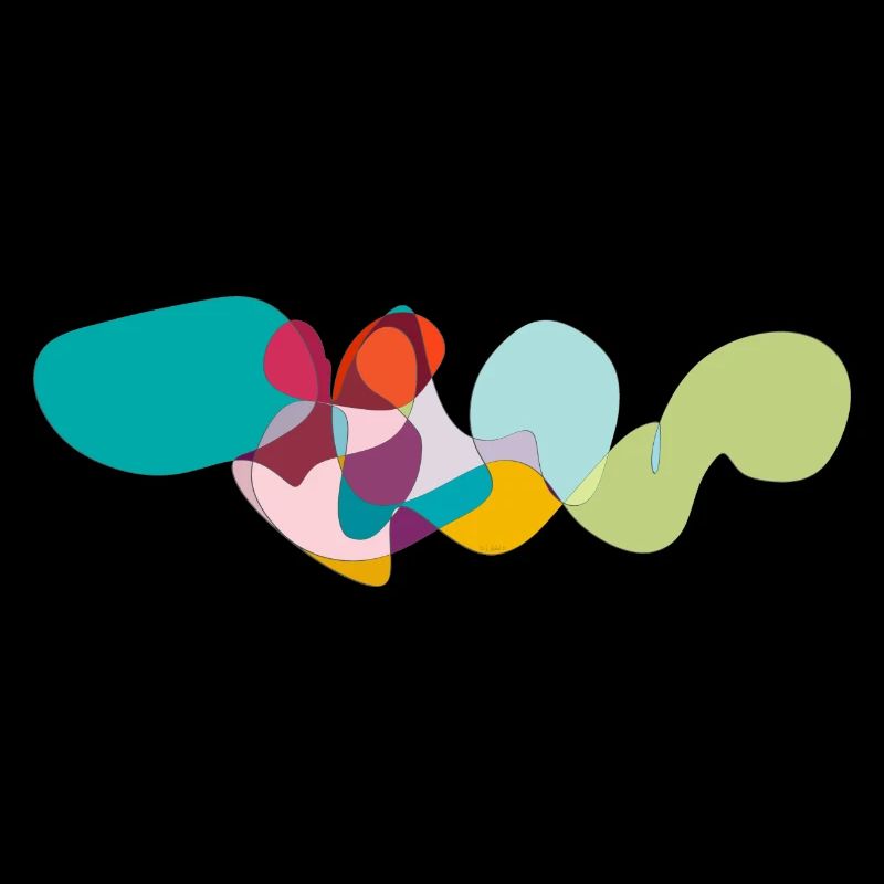 Colored Wave Graphic Abstract