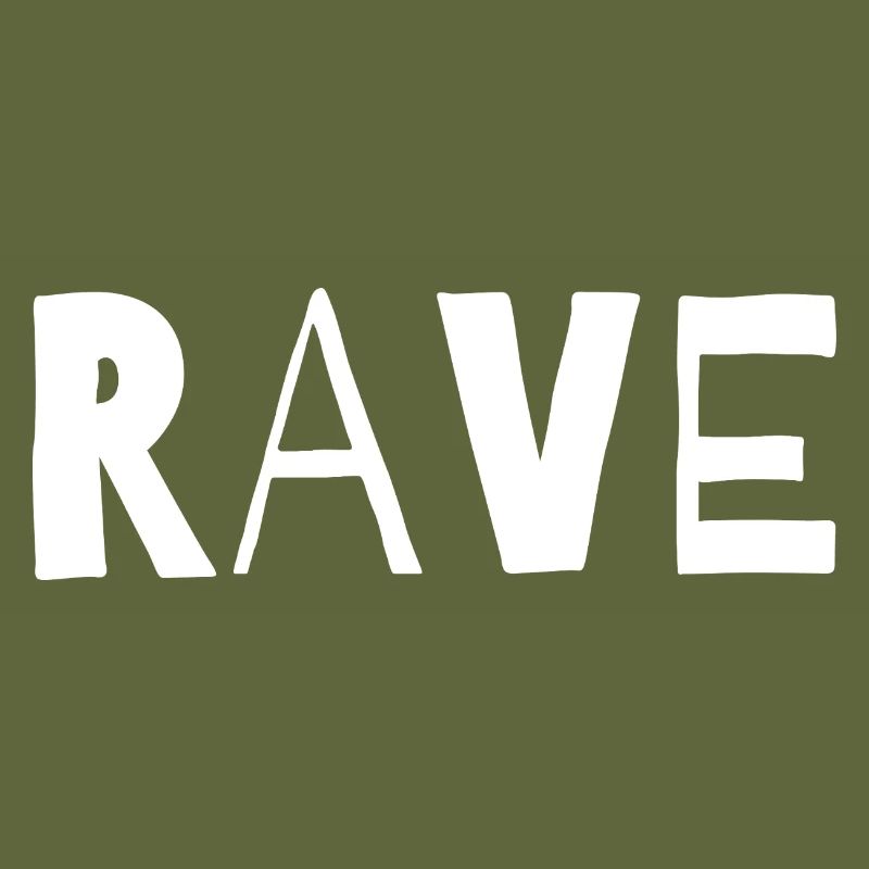 Conception typographique de musique rave
