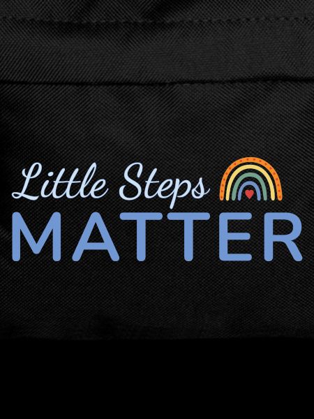 Little Steps Matter Regenbogen blau