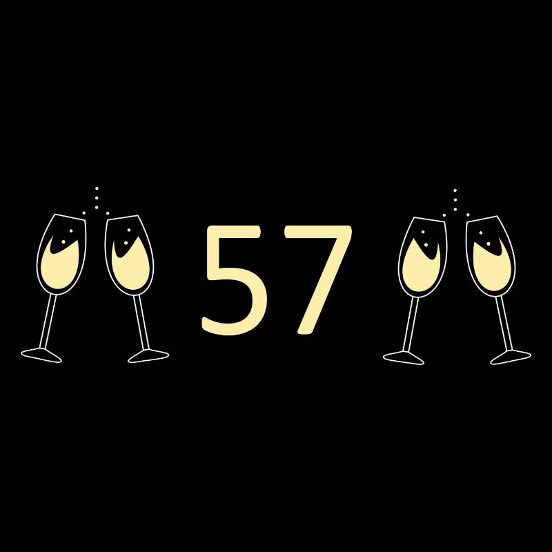 57e anniversaire 57 ans Jubilé 57 Numéro 57