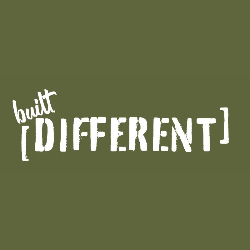 Built Different – Typo Statement Trend Saying
