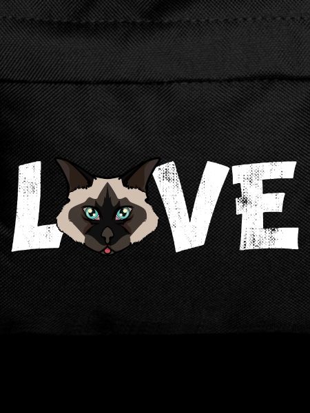 Birman Cat Love Funny Breed Illustration
