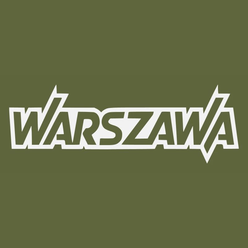 Warszawa - Warschau Blockschrift