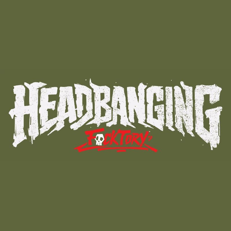 Headbanging logo white