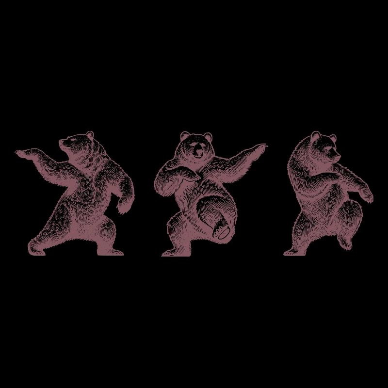 Dancing Bear Vintage Funny Design