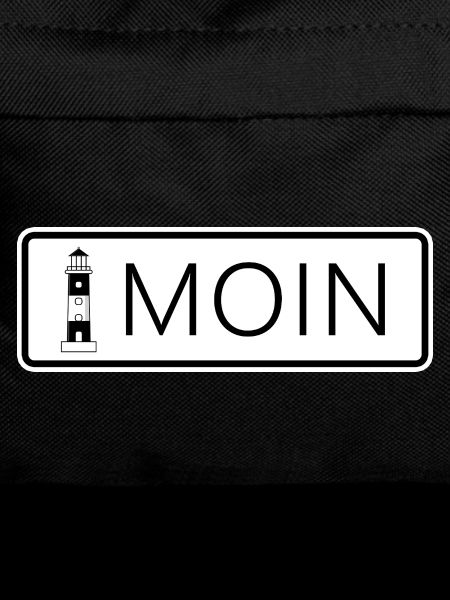 Sticker: Lighthouse with lettering Moin