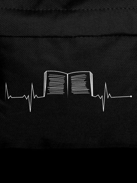 Open Book Heartbeat Print