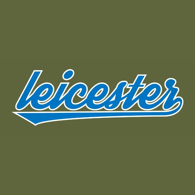 Leicester Blue Script Design
