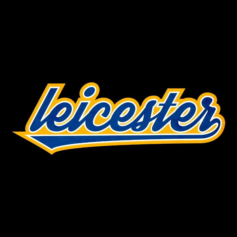 Leicester Script Swoosh auf Kleidung