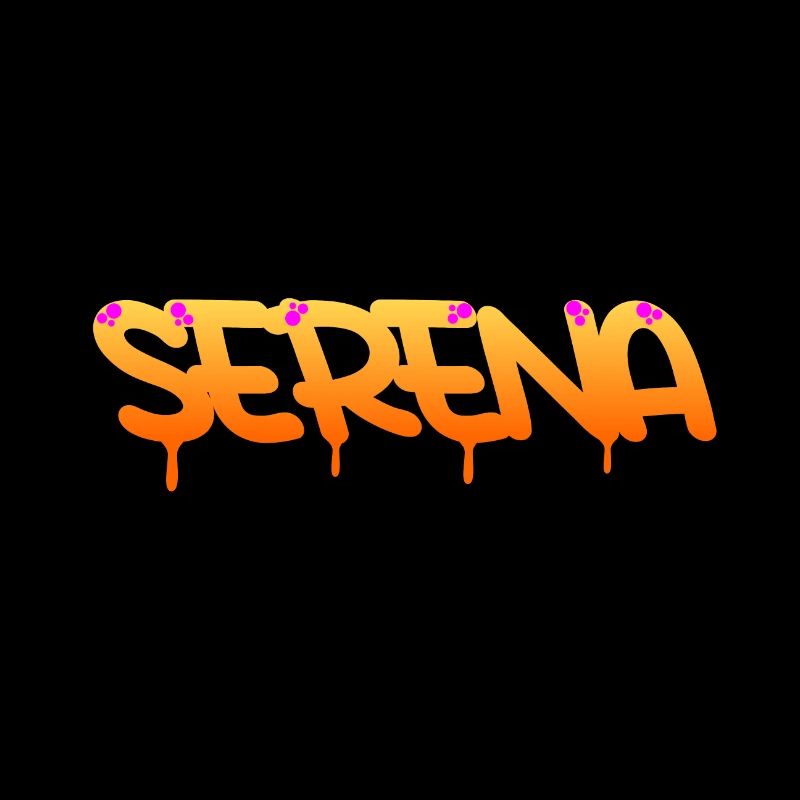 Graffiti first name Serena