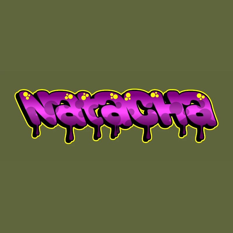 Graffiti First Name Natacha