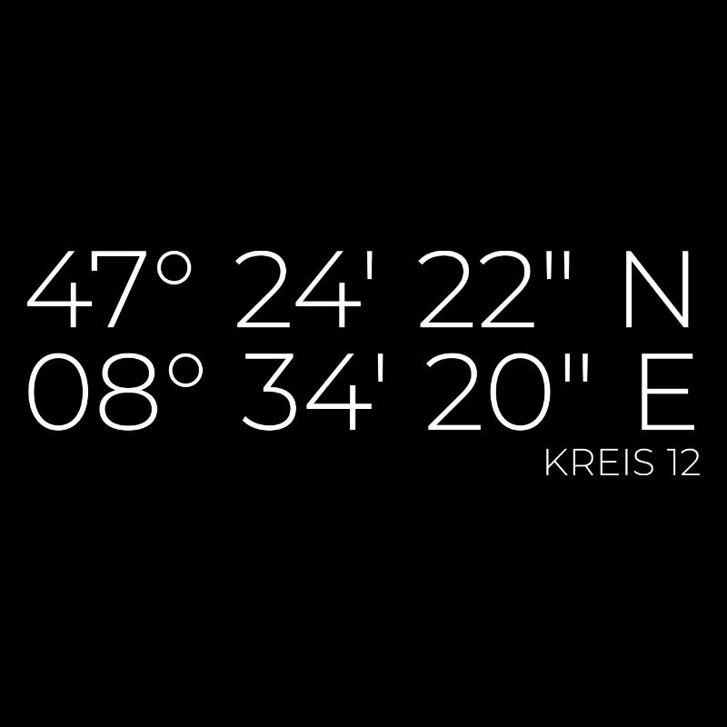Coordinates Kreis 12 Schwamendingen Zürich