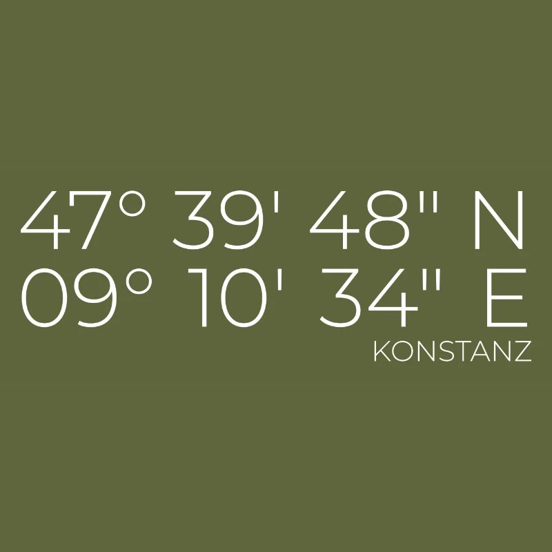 Coordinates Konstanz Lake Constance