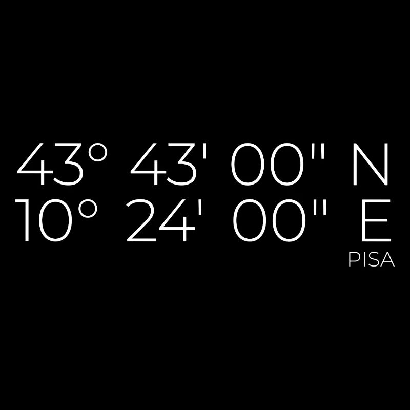 Coordonnées : Pise, Italie