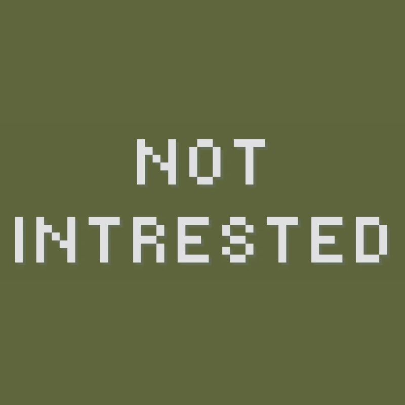 Impression non intéressée