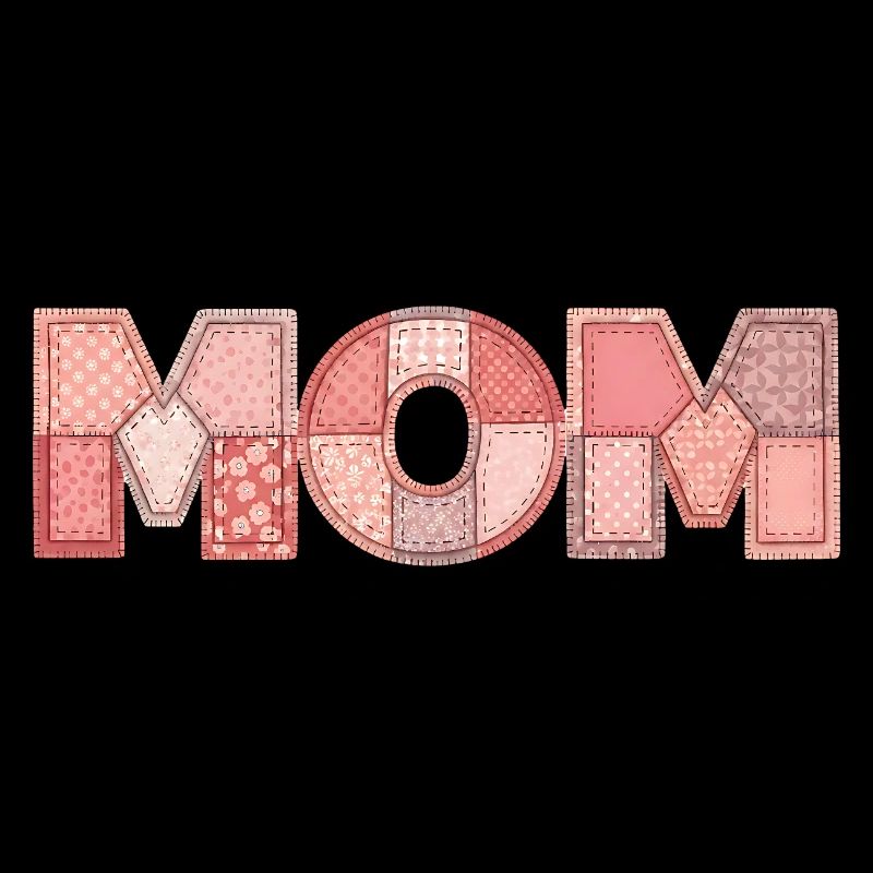 Cadeau à motif floral patchwork de maman