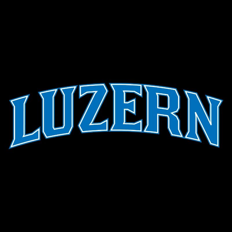 Lucerne Wordmark Blue Outline